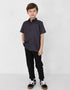 KIDS RADEN SHORT SLEEVE SHIRT (MIDNIGHT BLUE)